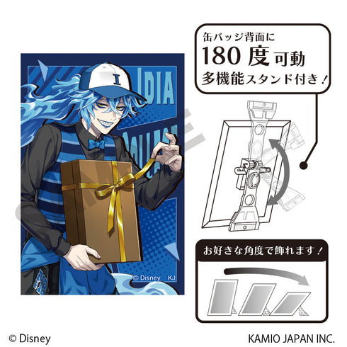 『ディズニー ツイステッドワンダーランド』アート缶バッジ イデア・シュラウド ユニオンバースデー
